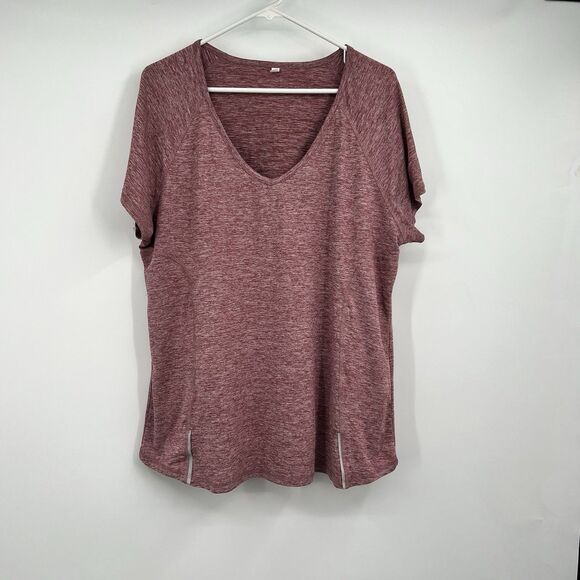 Velocity Womens Heathered Workout Short Sleeve - Picture 1 of 9